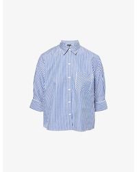 Rag & Bone - Lucia Stripe-Print Cotton Shirt - Lyst
