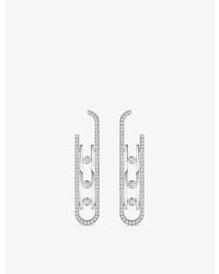 Messika - Move 10Th 18Ct And 1Ct Diamond Earrings - Lyst