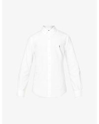 Polo Ralph Lauren - Long-Sleeved Button-Down Slim-Fit Cotton Oxford Shirt - Lyst