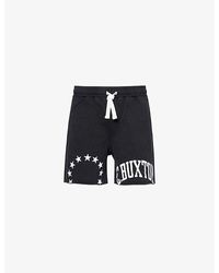 Cole Buxton - Brand-print Raw-hem Cotton-jersey Shorts - Lyst