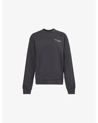 Sporty & Rich - Wimbledon Round-Neck Cotton-Jersey Sweatshirt - Lyst