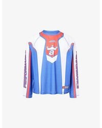AWAKE NY - Racer Long-Sleeve Mesh Jersey Top - Lyst