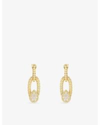 Boucheron - Serpent Bohème 18Ct- And 0.64Ct Brilliant-Cut Diamond Drop Earrings - Lyst