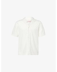 Orlebar Brown - Maitan Textured-Pattern Woven Shirt - Lyst