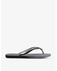 Havaianas - Slim Sparkle Ii Rubber Flip Flops - Lyst