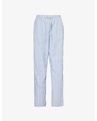 Obey - Brand-tab Patch-pocket Straight-leg Regular-fit Cotton Trousers - Lyst