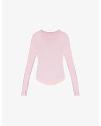 Sweaty Betty - Breathe Easy Running Long-Sleeve Stretch-Woven Top - Lyst