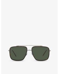 Dolce & Gabbana - Dg2220 Square-frame Metal Sunglasses - Lyst