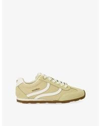 Carvela Kurt Geiger - Florence Suede And Mesh Trainers - Lyst
