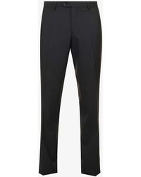 Oscar Jacobson - Diego Regular-fit Tapered Leg Wool Trousers - Lyst