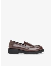 Whistles - Ames Chunky-Sole Leather Loafers - Lyst