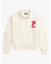 Polo Ralph Lauren - Logo-Print Relaxed-Fit Cotton-Blend Sweatshirt - Lyst