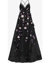 Zimmermann - Daisy Floral-embellished Linen And Silk-blend Maxi Dress - Lyst