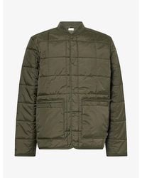 Les Deux - Quilted Bomber Woven Jacket - Lyst