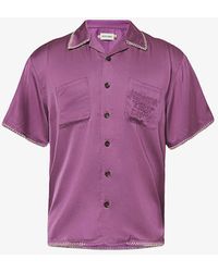 Honor The Gift - Contrast-stitch Regular-fit Woven-blend Shirt - Lyst