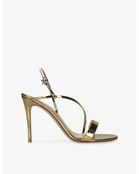 Gianvito Rossi - Manhattan 95 Leather Heeled Sandals - Lyst