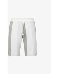 PREVU Monaco Striped Knitted Shorts - Gray