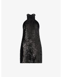 Jonathan Simkhai - Isla Sequinned Mini Dress - Lyst