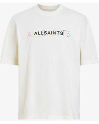 AllSaints - Nevada Logo-print Relaxed-fit Organic-cotton T-shirt - Lyst