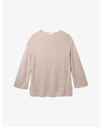 The White Company - Textured Stitch Wool-Blend Jumper - Lyst