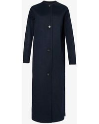 Yves Salomon - Longline Relaxed-fit Wool And Cashmere-blend Coat - Lyst