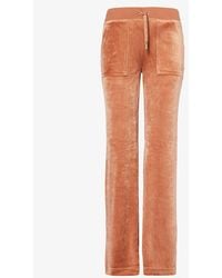 Juicy Couture - Del Ray Patch-pocket Velour jogging Bottoms X - Lyst