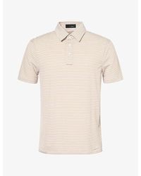 G/FORE - All Play Stripe Woven Polo T-Shirt - Lyst