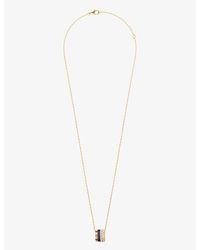 Boucheron - Quatre Classique 18ct Yellow, White- Brown And Rose-gold 0.24ct Brilliant-cut Pendant Necklace - Lyst