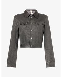 Oude Waag - Retro Cropped Denim Jacket - Lyst