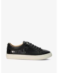 Dune - Elodic Logo-embossed Faux-leather Low-top Trainers - Lyst