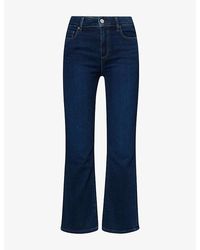 PAIGE - Mason Cropped Bootcut Denim Jeans - Lyst