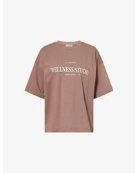 4th & Reckless - Naya Brand-Print Cotton T-Shirt - Lyst
