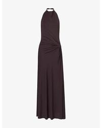 Bec & Bridge - Court Halterneck Stretch-Jersey Maxi Dress - Lyst