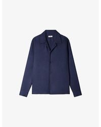 Sandro - Spread-Collar Woven Shirt - Lyst