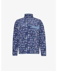 Patagonia - Synchilla Snap-t Geometric-pattern Recycled-polyester Sweatshirt X - Lyst