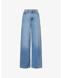GOOD AMERICAN - Good Standard Ease Wide-Leg Denim-Blend Jeans - Lyst