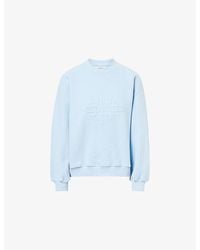 The Couture Club - Raised Emblem Round-Neck Cotton-Jersey Sweatshirt - Lyst