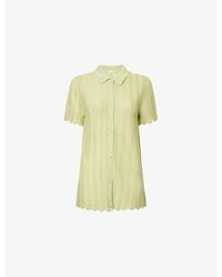 Devon Windsor - Irene Open-Knit Shirt - Lyst