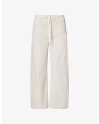 PAIGE - Arellia With Tie Barrel-Leg Denim Jeans - Lyst