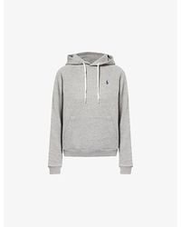 Polo Ralph Lauren - Logo-Embroidery Fleece-Lined Cotton-Blend Jersey Hoody - Lyst