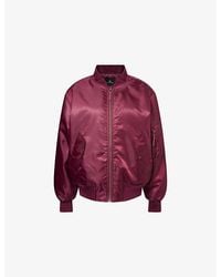 Anine Bing - Leon Zip-Pocket Woven Bomber Jacket - Lyst