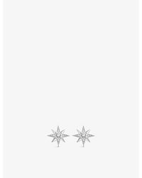 Thomas Sabo - Nautical Star Sterling-silver And Cubic Zirconia Stud Earrings - Lyst