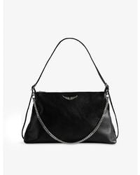 Zadig & Voltaire - Jim Leather Shoulder Bag - Lyst