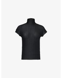 Issey Miyake - Pleated Knitted Top - Lyst