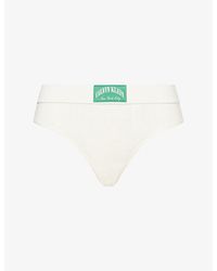 Calvin Klein - Heritage Classic Stretch-Cotton Thong - Lyst