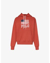 Polo Ralph Lauren - America Flag-print Cotton-blend Jersey Sweatshirt - Lyst