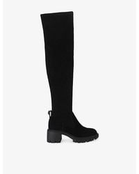 Kurt Geiger - Clarence Suede Over-The-Knee Boots - Lyst