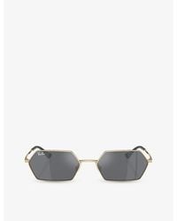 Ray-Ban - Rb3728 Yevi Irregular-frame Metal Sunglasses - Lyst