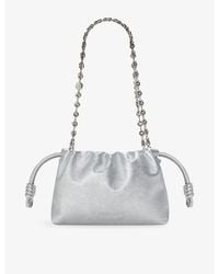 Loewe - Flamenco Metallic Mini Leather Clutch Bag - Lyst