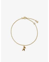 Monica Vinader - Fragments Coral 18Ct-Plated Vermeil Sterling- Chain Bracelet - Lyst